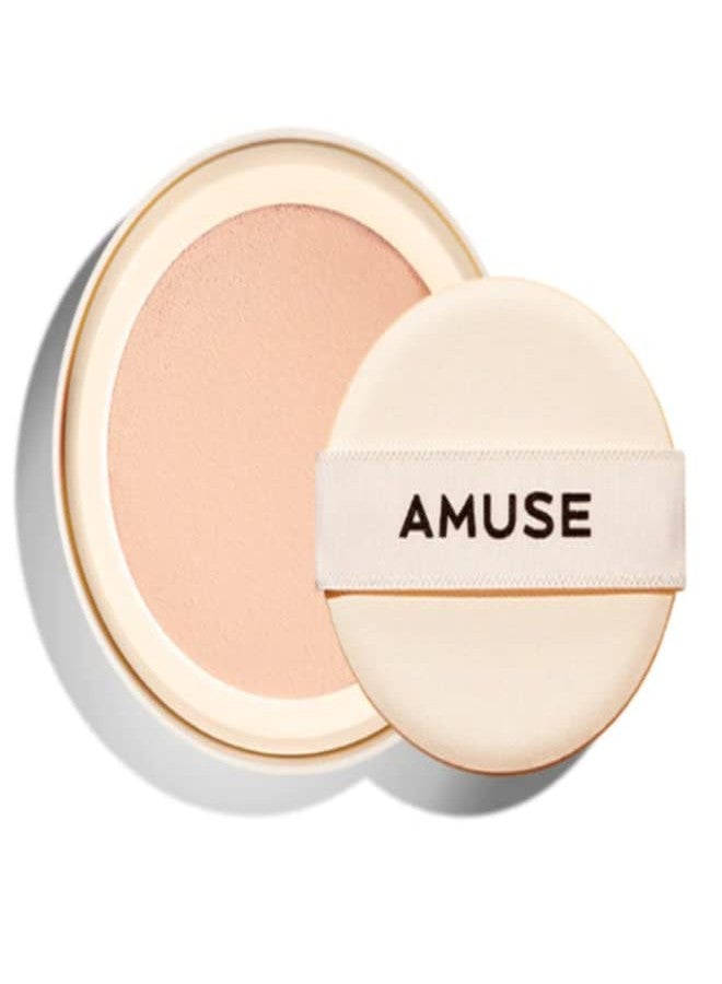 AMUSE SEOUL Dew Jelly Vegan Cushion Foundation Glow Dewy Finish Clean Beauty Dry and Sensitive Skin Eco-Friendly (01 SOONSOO REFILL) - Image 1